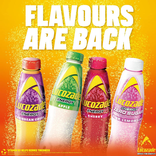 Lucozade Energy Caribbean Crush 900 Ml (Pack Of 10)