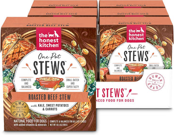 The Honest Kitchen One Pot Stews: Roasted Beef Stew With Kale, Sweet Potatoes & Carrots Wet Dog Food, 10.5 Oz X6
