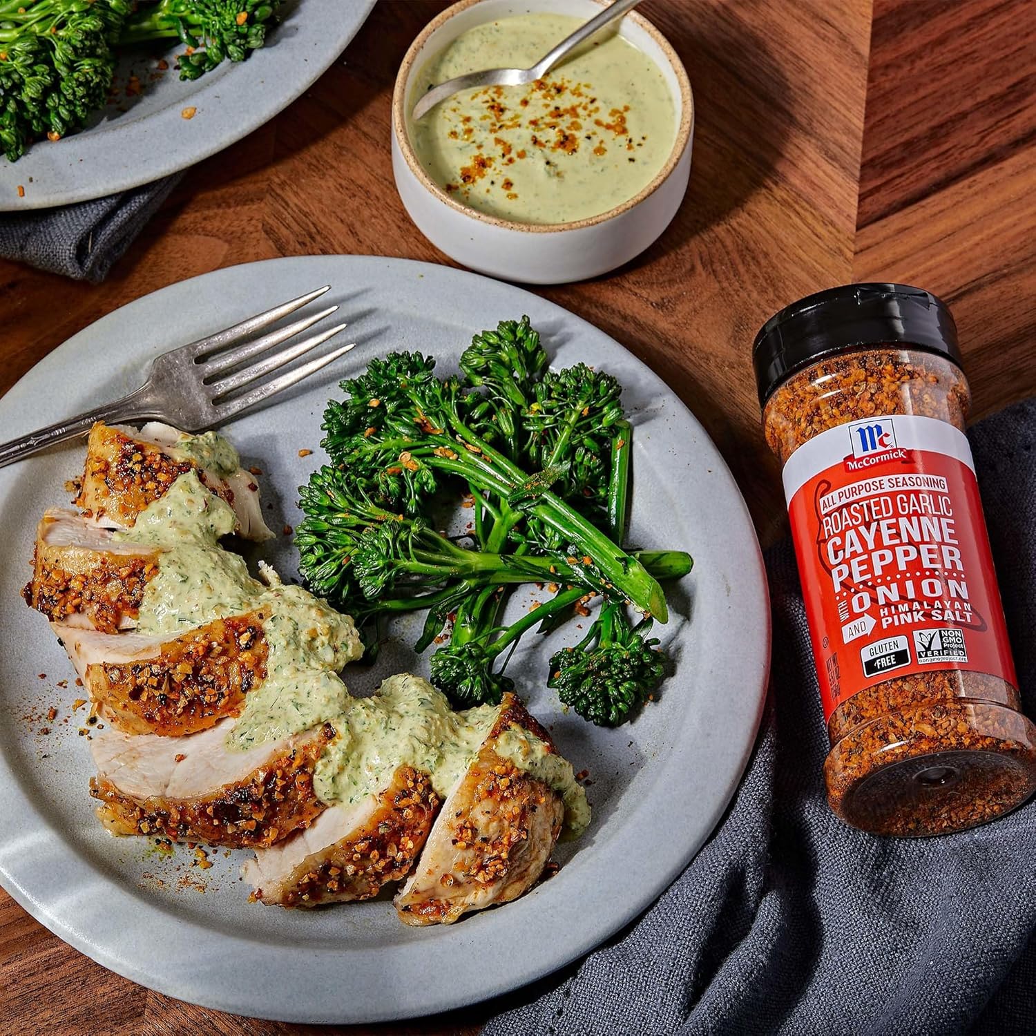 Mccormick Roasted Garlic Cayenne Pepper With Onion And Himalayan Pink Salt All Purpose Seasoning, 5.51 Oz