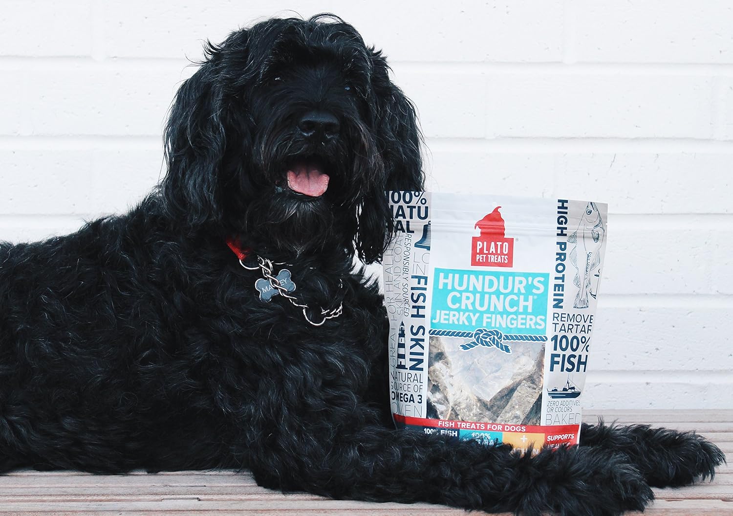 PLATO Hundur's Crunch Jerky Fingers 10oz, Natural : Pet Supplies