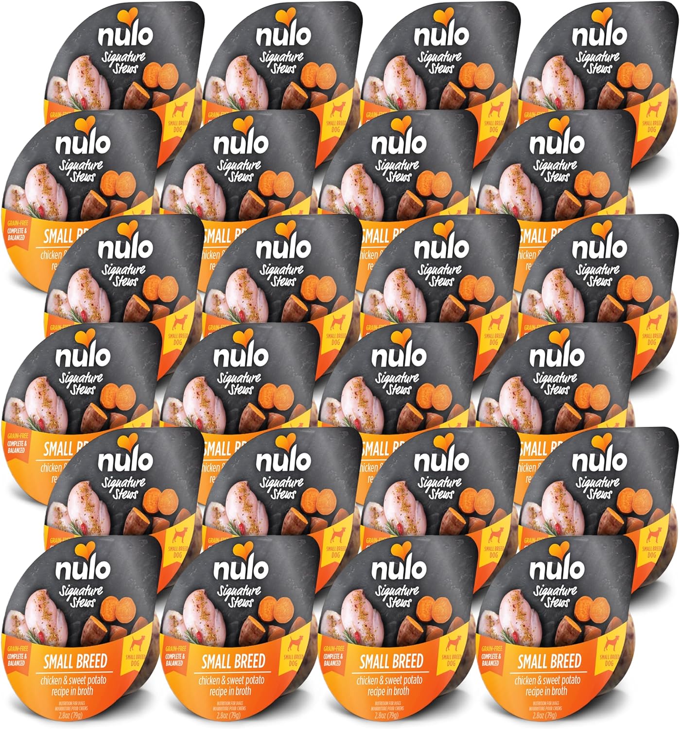 Nulo Small Breed Dog Signature Stew Chicken & Sweet Potato In Broth, 24 X 2.8 Oz Cup