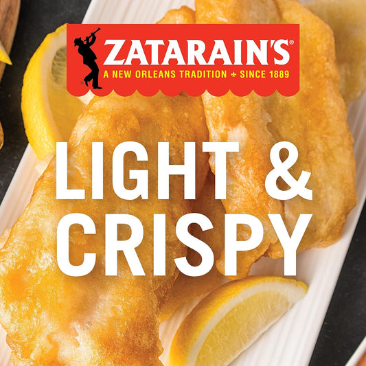 Zatarain's Seasoned Fish Fri, 25 lb - One 25 Pound Box of Fish Fry Seasoning Mix, Best for Breading Seafood or Vegetables for a Zesty Twist
