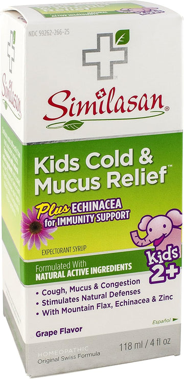 Similasan Kids Cold & Mucus Relief Syrup Plus Echinacea 4 Oz