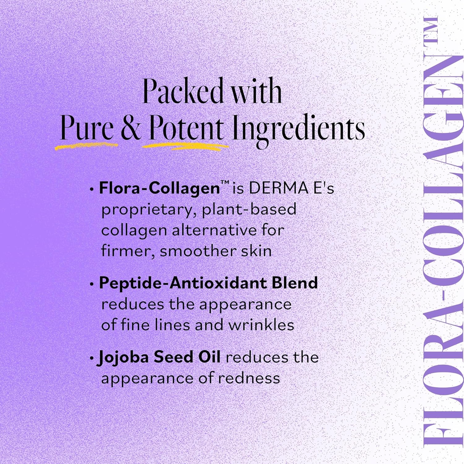 Derma-E Advanced Peptides And Vegan Flora-Collagen Moisturizer – Double Action Collagen Face Cream With Peptide Complex – Intensely Hydrating Face Moisturizer For Lines, Wrinkles And Redness, 2 Oz : Beauty & Personal Care