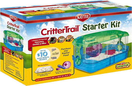 Kaytee Crittertrail Starter Kit Habitat For Pet Gerbils, Hamsters Or Mice