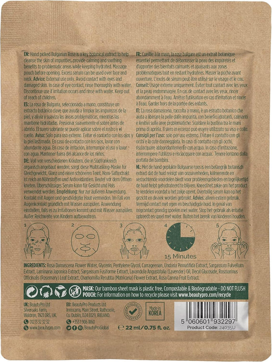 Beautypro Rose Infused Sheet Face Mask