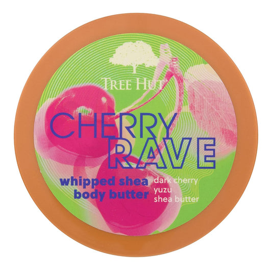 Tree Hut Cherry Rave Whipped Shea Body Butter, 8.4Oz, With Natural Shea Butter For Nourishing Essential Body Care