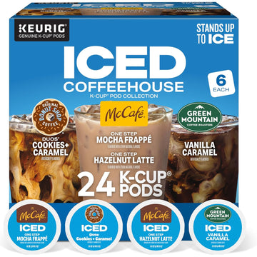 Keurig Iced Coffee, Single-Serve K-Cup Pods Variety Pack, 24 Count