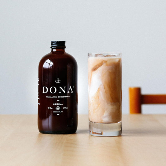 Dona Original Masala Chai Concentrate, Small-Batch, Single-Origin Spices, Hot Or Iced Chai, 16 Fl Ounce Bottles (Pack Of 2) (Standard, 32, Fl Oz)