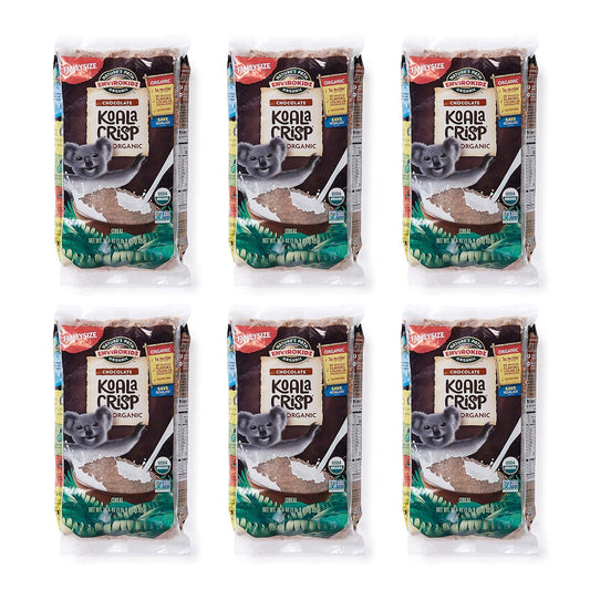 EnviroKidz Koala Crisp Organic Chocolate Cereal, 1.6 Lbs. Earth Friendly Package (Pack of 6), Gluten Free, Non-GMO, Fair Trade, EnviroKidz by Nature's Path