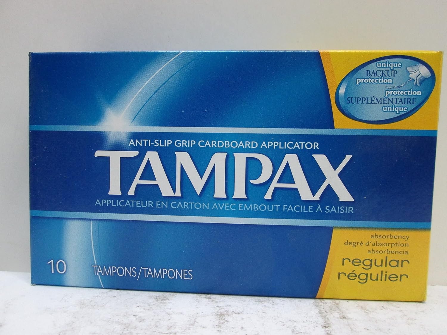 Tampax Regular Tampons with Flushable Cardboard Applicator - Regular - 10 ct : Health & Household