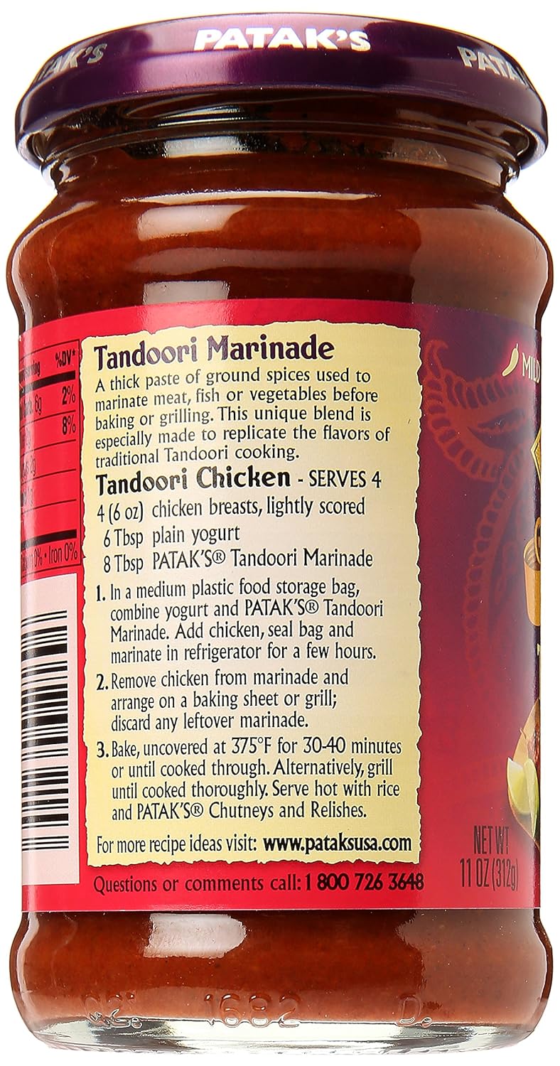 Pataks Paste Tandoori 11Oz : Grocery & Gourmet Food