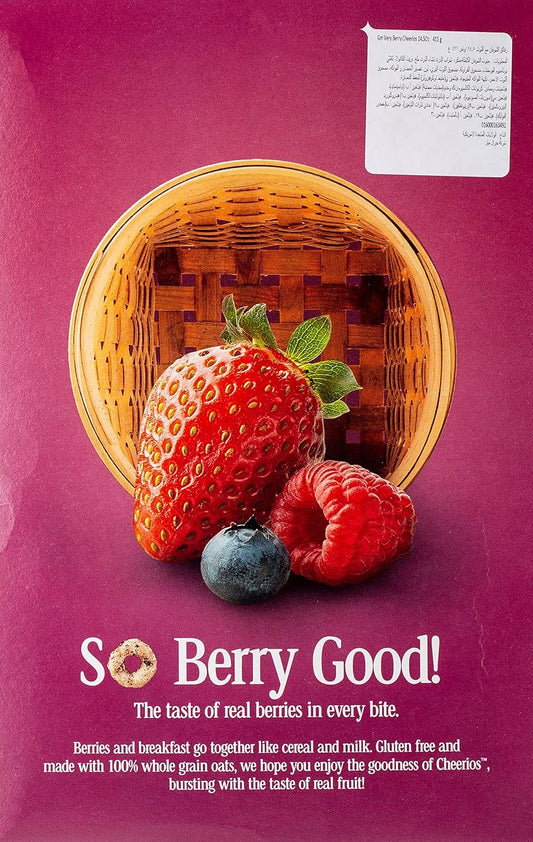 Very Berry Cheerios, Heart Healthy Cereal, Large Size, 14.5 OZ