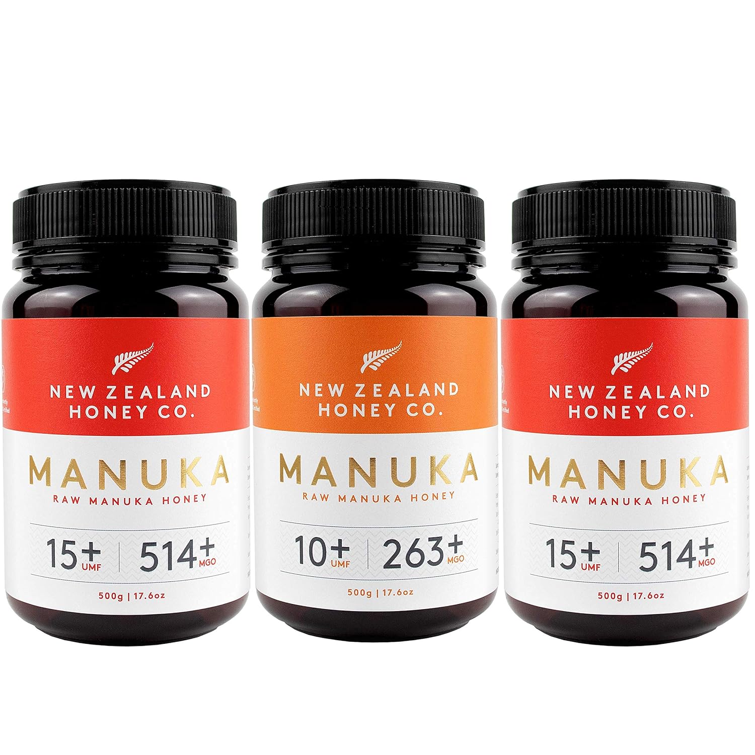 New Zealand Honey Co. Manuka Honey Special Bulk Package Umf 15+ / Umf 10+ 17.6Oz (500G)