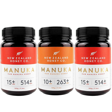 New Zealand Honey Co. Manuka Honey Special Bulk Package Umf 15+ / Umf 10+ 17.6Oz (500G)