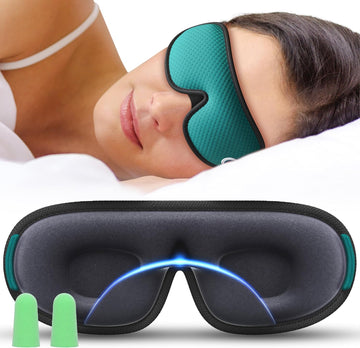 Medi Grade 100% Blackout Eye Mask For Sleeping - Breathable 3D Sleep Mask For Men And Women With Sleep Aid Zero-Eye-Pressure Technology Designed For Eye Masks For Sleeping - Sleeping Mask Bag Included