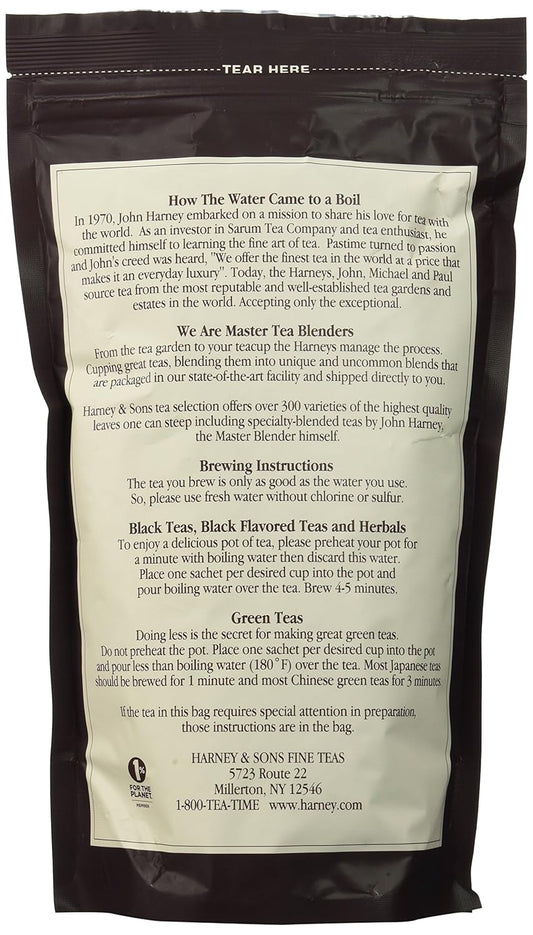 Harney & Sons Bag of Sachets, Green Hot Cinnamon Spice 50 Count : Grocery & Gourmet Food