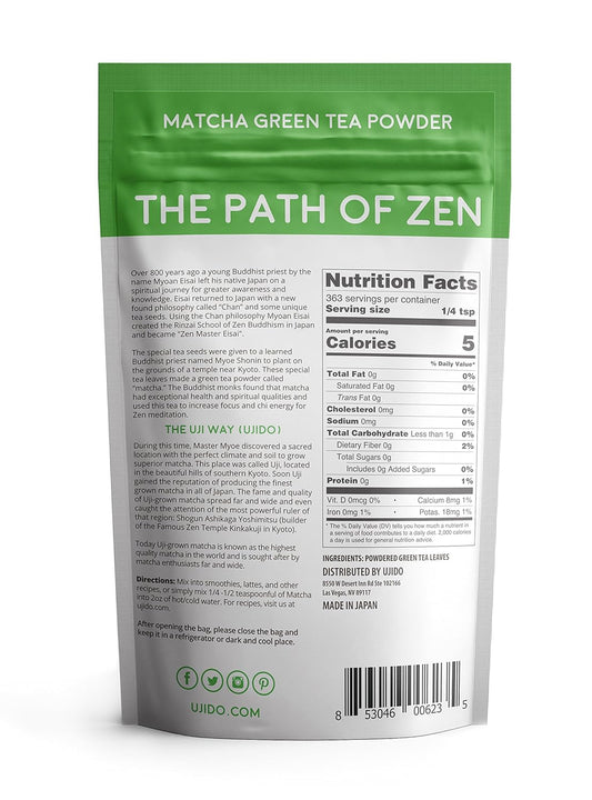 Ujido Japanese Matcha Green Tea, Summer Harvest (16 Oz)
