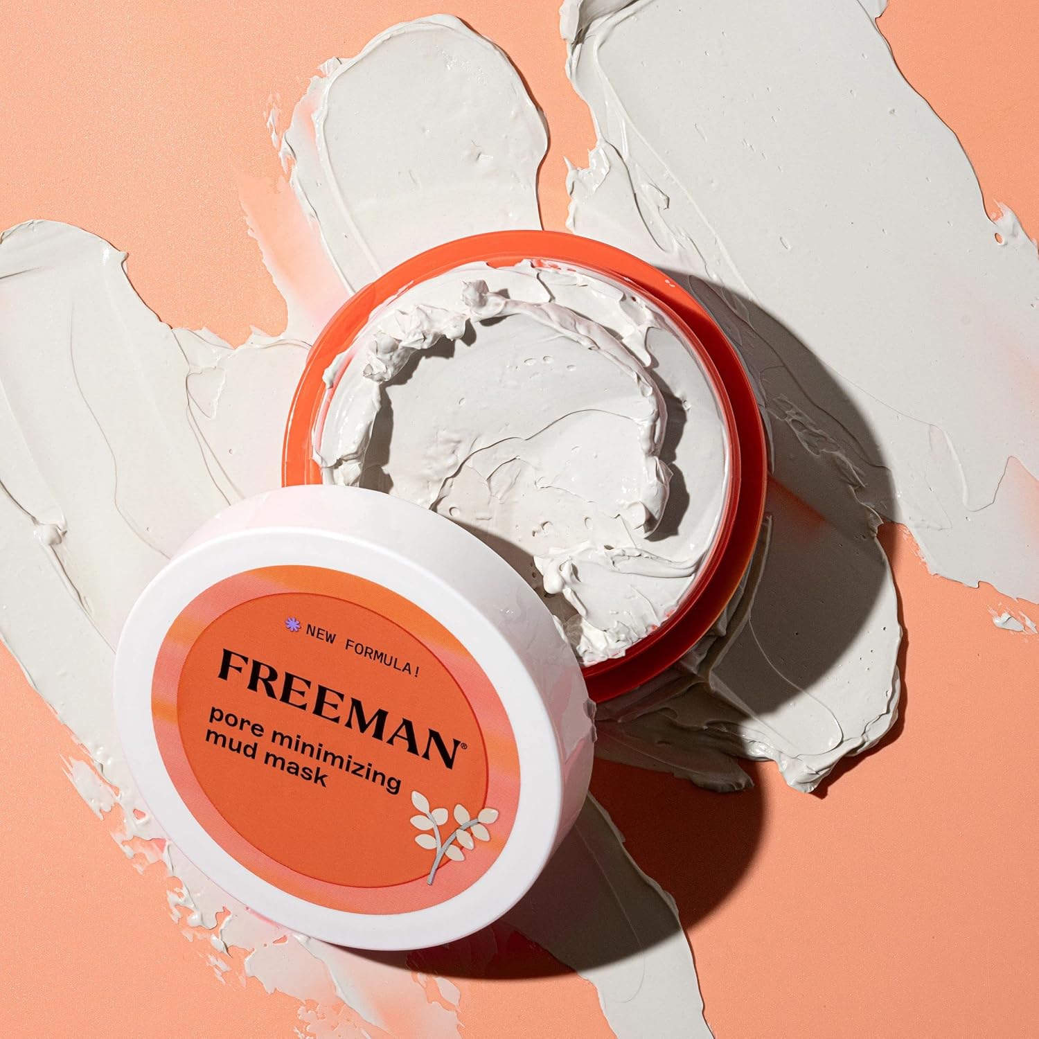 Freeman Pore Minimizing Mud Mask, Facial Mask For Oily Skin, Soothe Irritated Skin, Mattifying & Calming Clay Face Mask, Clear Breakouts, Vegan & Cruelty-Free, 2 Fl. Oz./60 Ml Jar, 2 Count : Beauty & Personal Care