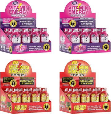 Vitamin Energy Mood+ And Focus Energy Drink Shot Bundle