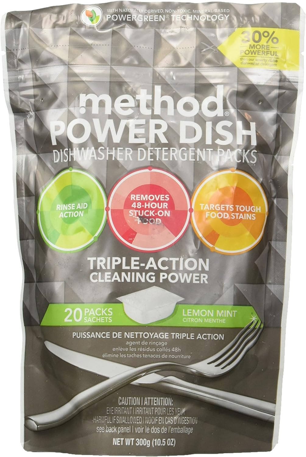 Method Products PBC 1759 20CT Lemon/Mint Dish Pack, 10.5 OZ, 10 Ounce