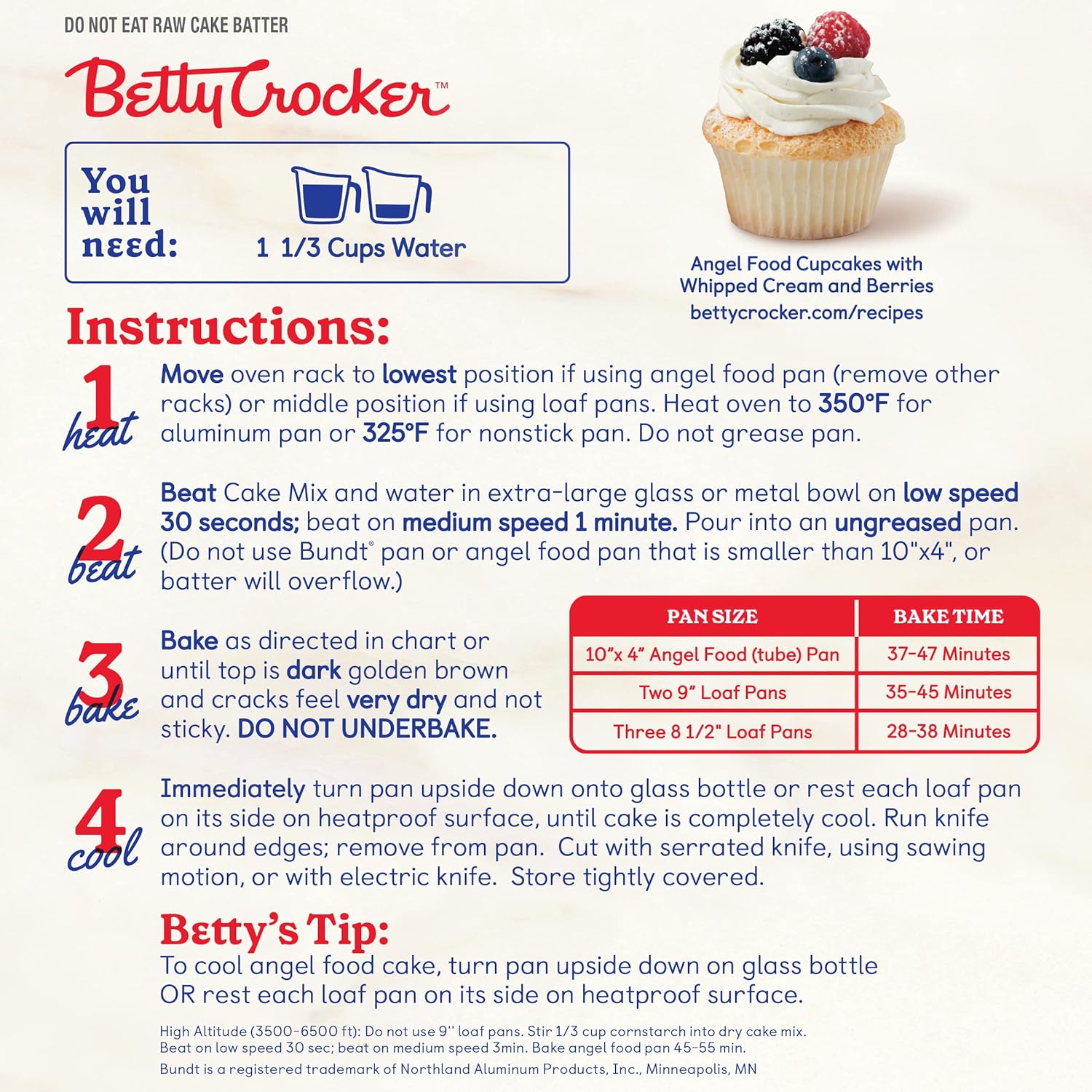 Betty Crocker Angel Food Confetti Cake Mix, 16.75 oz. (Pack of 12) : Angelfood Cake : Grocery & Gourmet Food