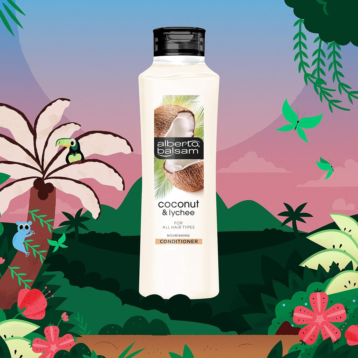 Alberto Balsam Coconut & Lychee Conditioner, 350Ml