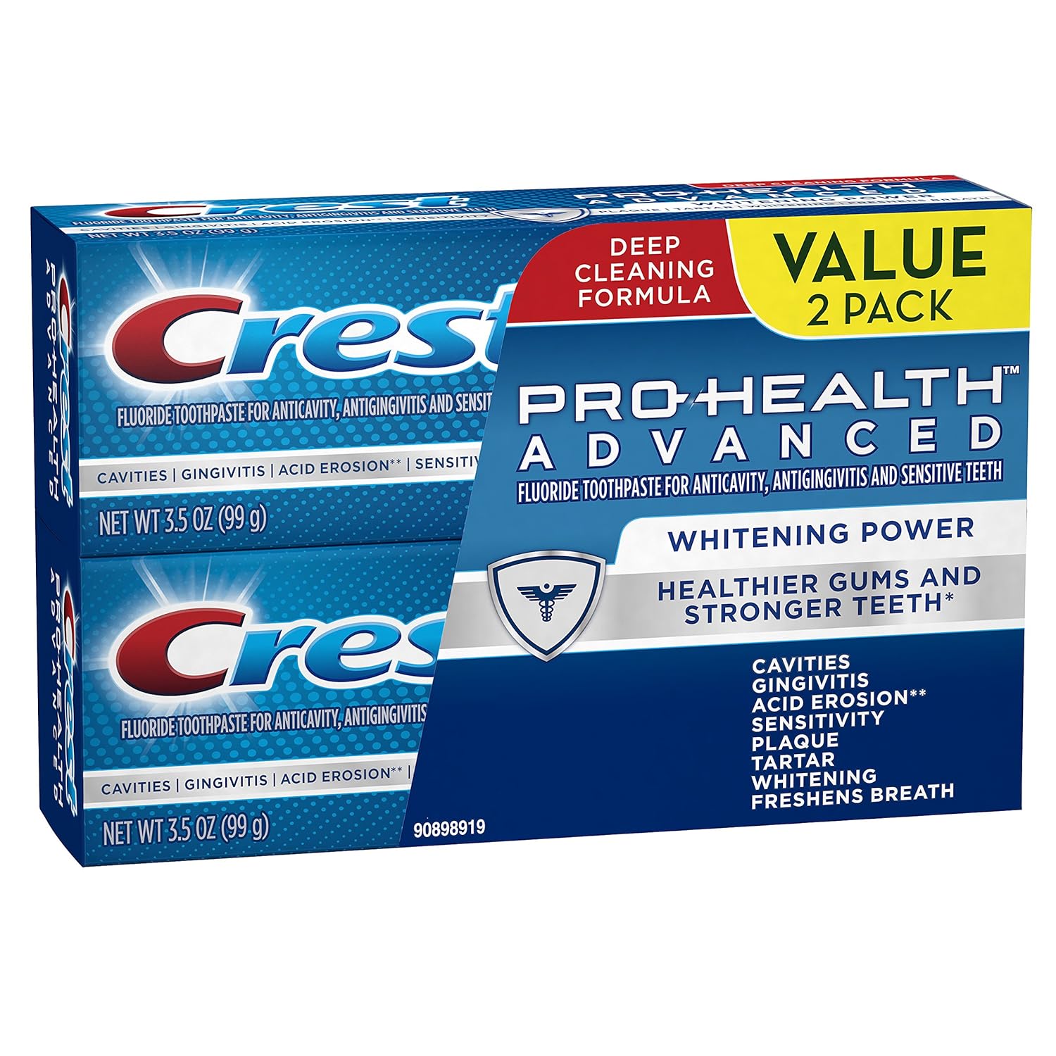 Crest Pro-Health Advanced Whitening Power Toothpaste, Twin Pack : Health & Household