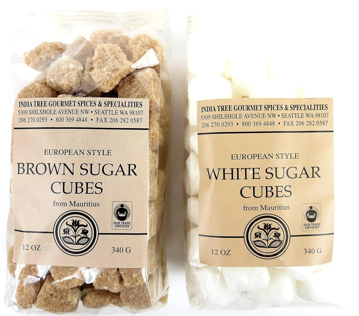 India Tree Rough Cut Mauritius White Sugar Cubes, 1.1 Pound Jar, Unrefined Sugar Cube, Kosher, Non Gmo