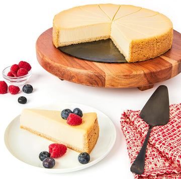 David'S Cookies Original Ny Style Cheesecake 10" - Pre-Sliced 14 Pcs. Creamy Cheesecake Fresh Bakery Dessert Great Gift Idea For Women, Men And Kids Cheesecake For Delivery