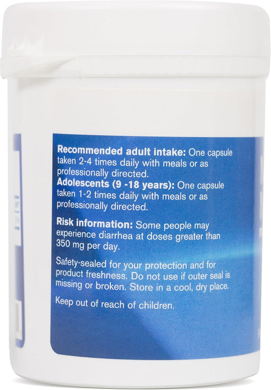 Pharmax Magnesium Malate | Supports Optimal Muscle, Tissue, Bone, And Tooth Health | 120 Capsules