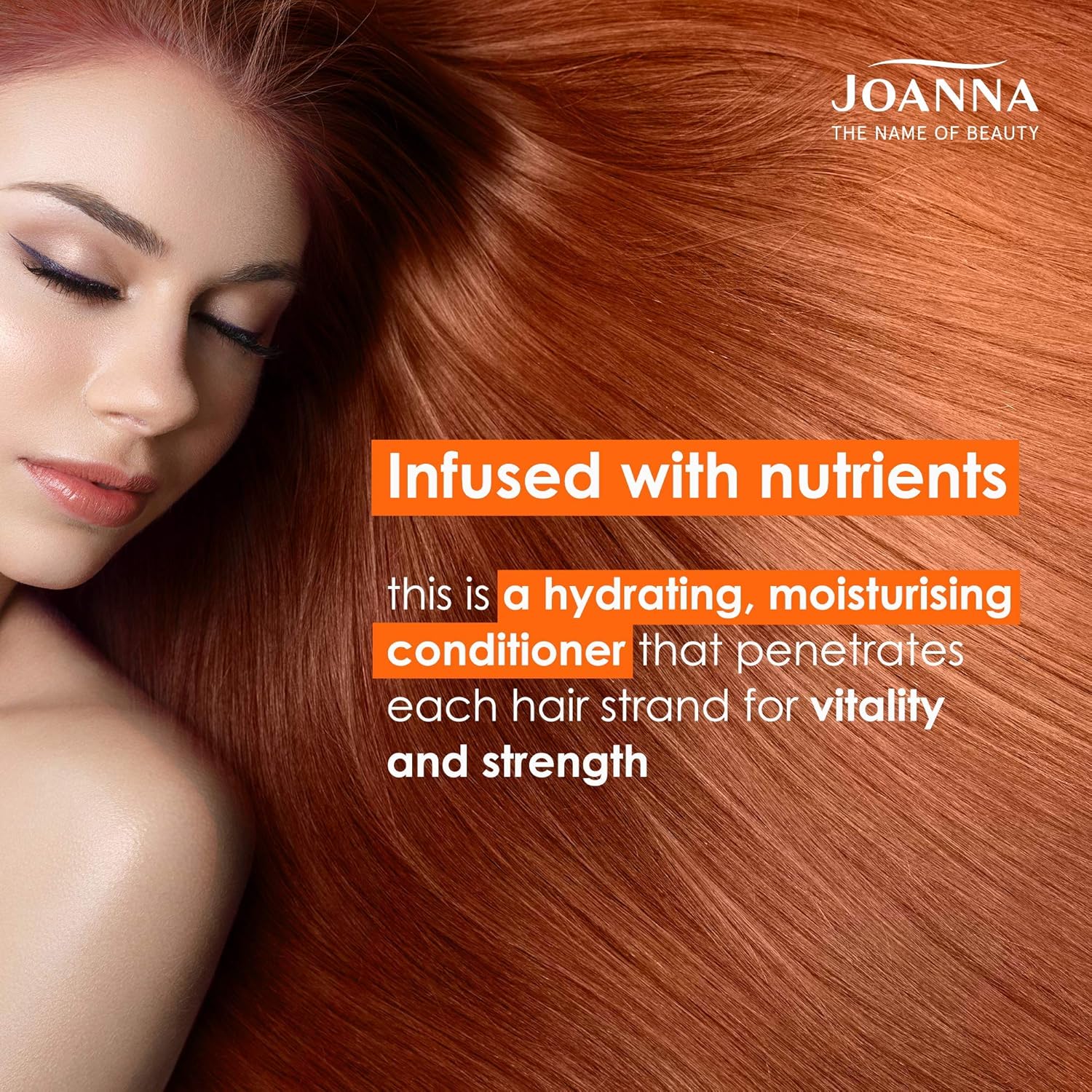 Joanna Ultra Color - Colour Enhancing Conditioner - Ginger And Copper Shades Of Natural And Dyed Hair - Hair Care - Hydrating & Moisturising - Ammonia Free - Refresh The Colour In 3 Minutes - 100 G
