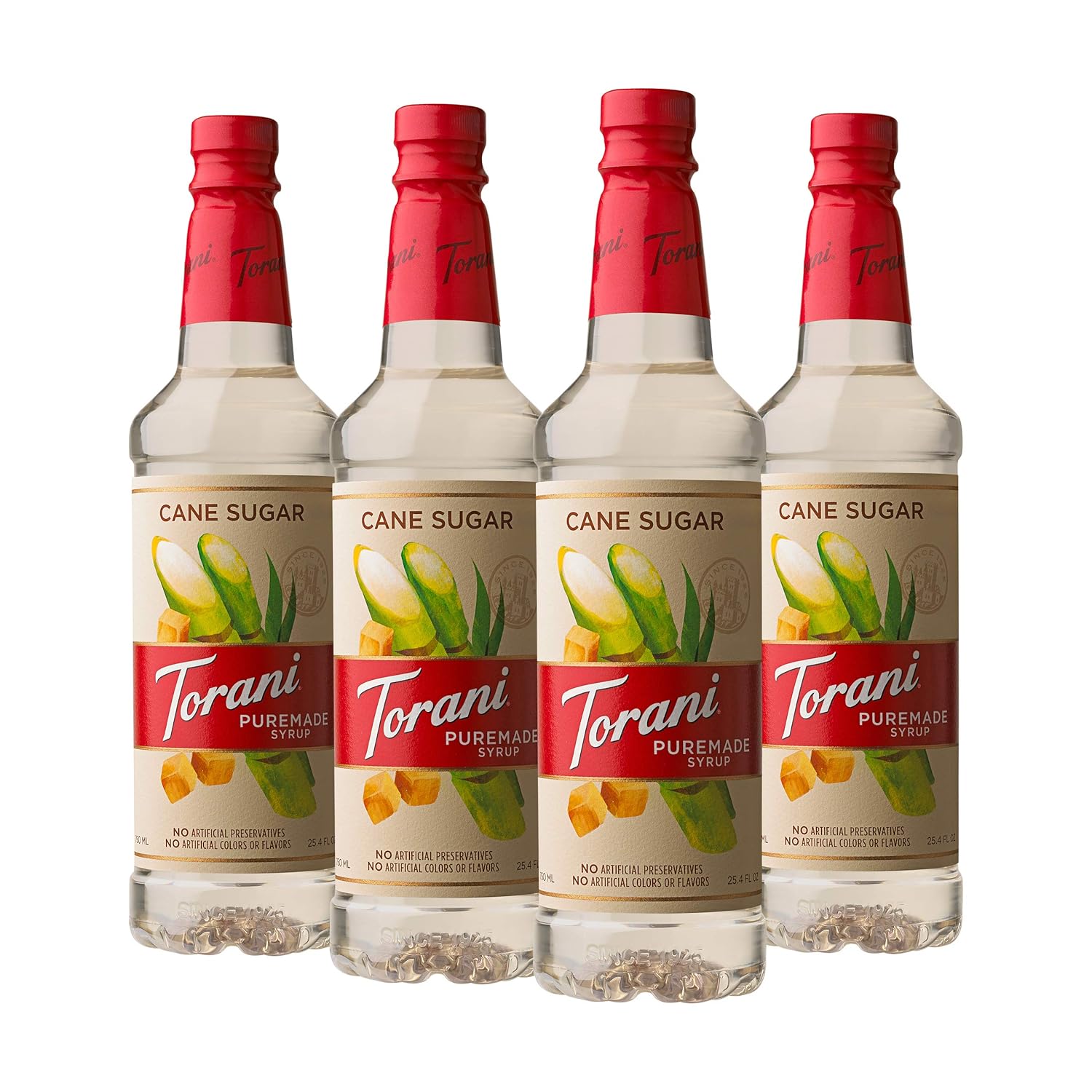 Torani Puremade Syrup, Cane Sugar, 25.4 Ounces (Pack Of 4)