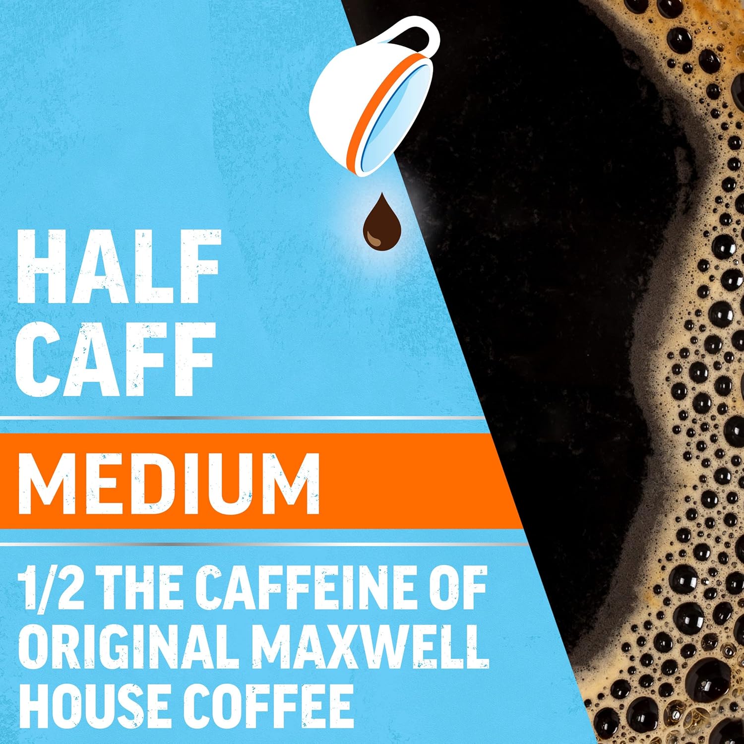 Maxwell House Half Caff Ground Coffee (11 Oz Canister)