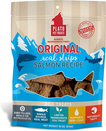 Plato Original Real Strips Salmon 18Oz