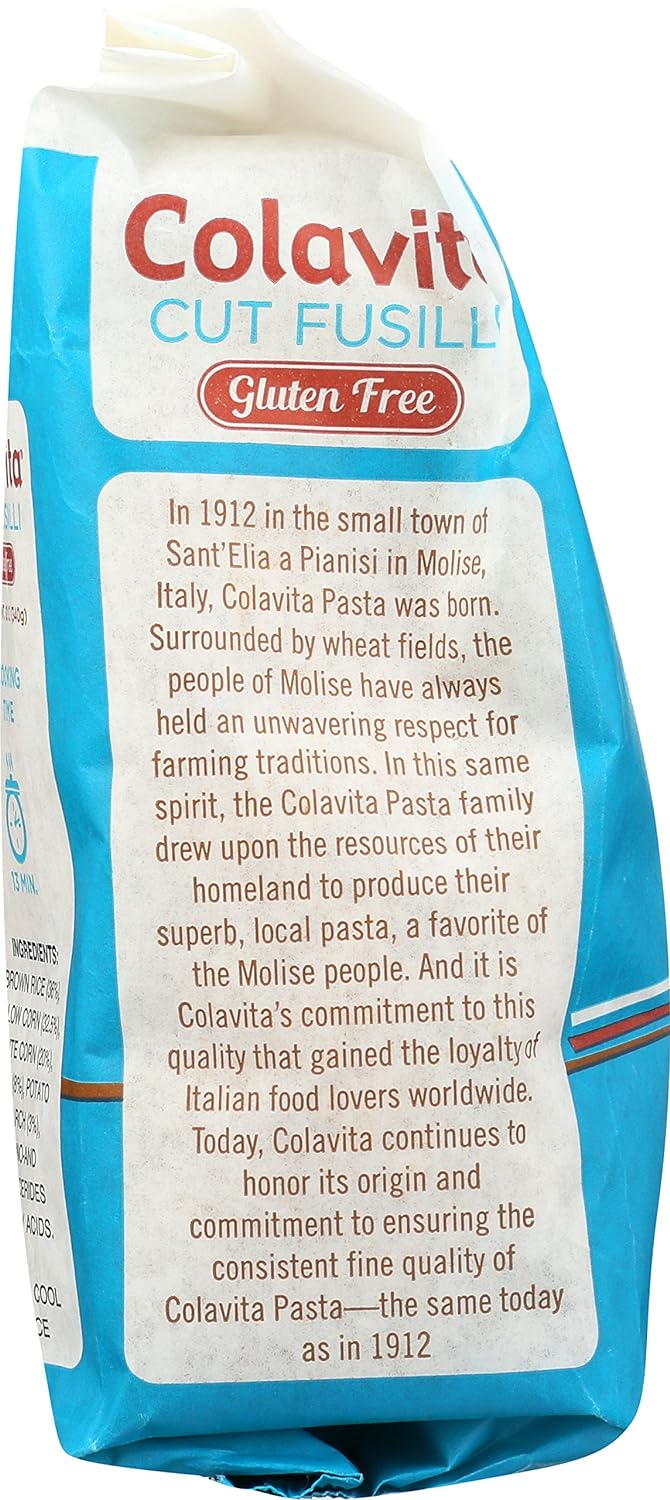 Colavita Pasta - Gluten-Free Cut Fusilli, 12 oz - Pack of 12 : Grocery & Gourmet Food