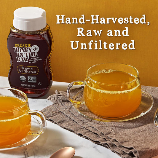 Organic Honey In The Raw, 16 Oz., Pure Raw Honey Sourced From Brazil, Hand Harvested And Unfiltered, Usda Organic, Non-Gmo Project Verified And Kosher