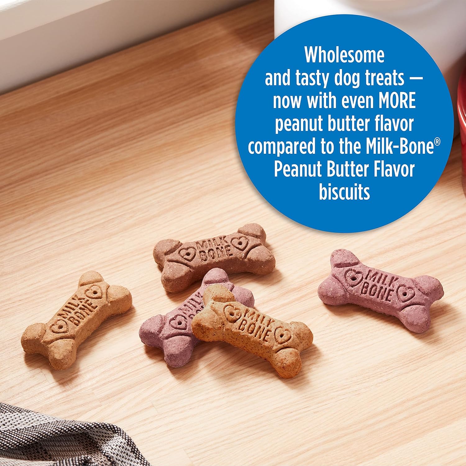 Milk-Bone Peanut Butter Flavor Dog Treats for Small Dogs, 24 Ounce (Pack of 6), Crunchy Texture Helps Freshen Breath