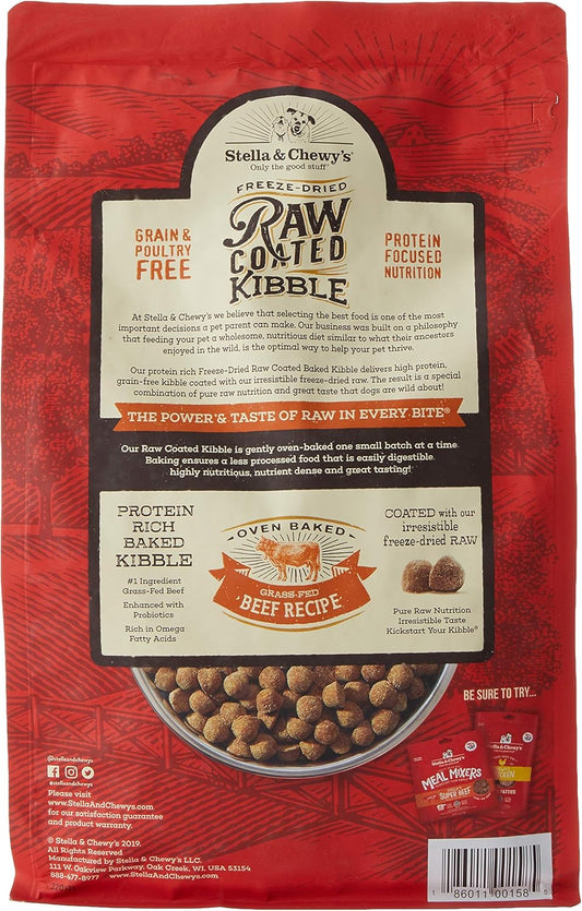 Stella & Chewy'S Raw Coated Beef 3.5Lb Dry Dog Food