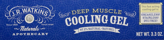 J.R. Watkins Deep Muscle Cooling Gel, Default, 3.3 Ounce