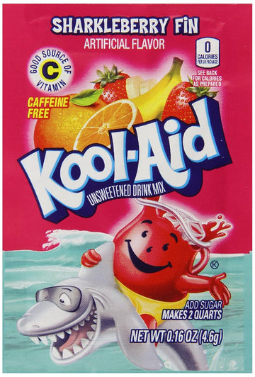 Kool-Aid Unsweetened Caffeine Free Strawberry Orange Punch Zero Calories Powdered Drink Mix 192 Count Pitcher Packets