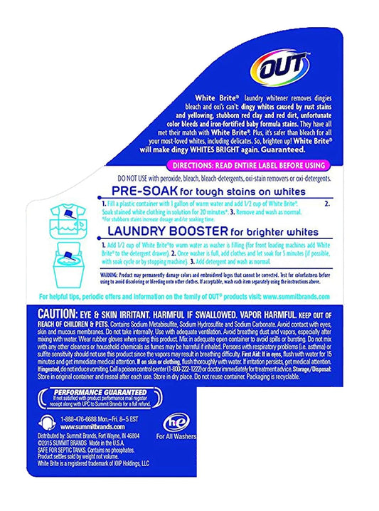 White Brite WB30N WHITE BRITE 28 oz. Bottle Laundry Whitener : Health & Household
