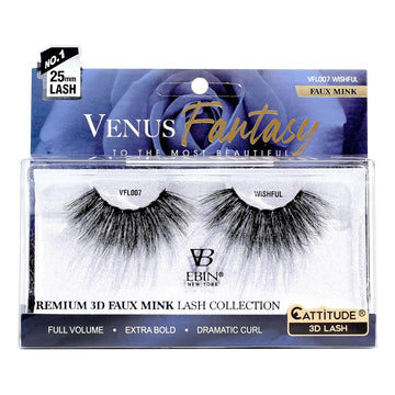 Cattitude 3D Lashes Venus Fantasy | 25Mm Faux Mink Lashes | Full Volume | Extra Bold | Dramatic Curl - Dearest
