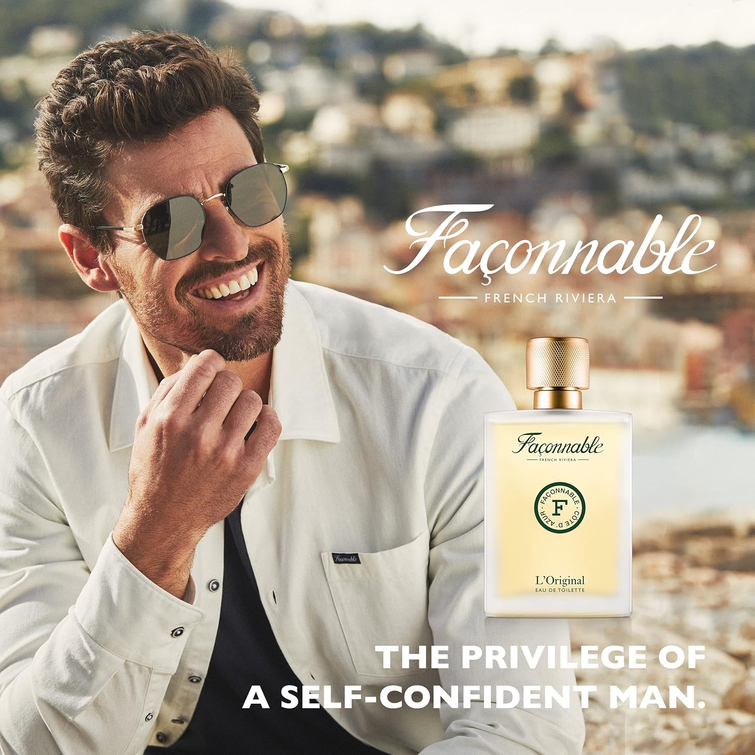 Façonnable - L'Original 90Ml (3 Fl Oz) - Eau De Toilette For Men - Aromatic & Ferny Scents : Beauty & Personal Care