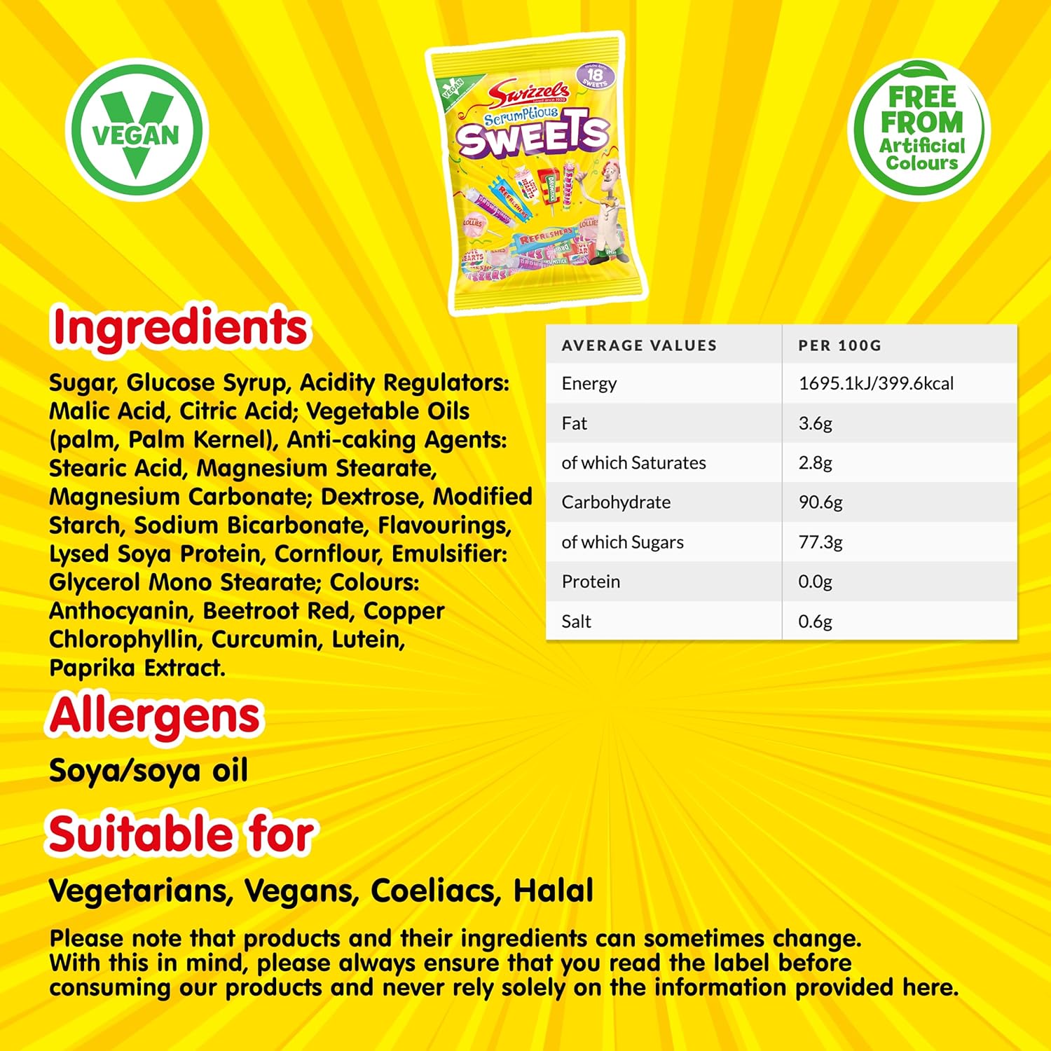 Swizzels Scrumptious Sweets, 173g (Pack of 2) : Amazon.co.uk: Grocery