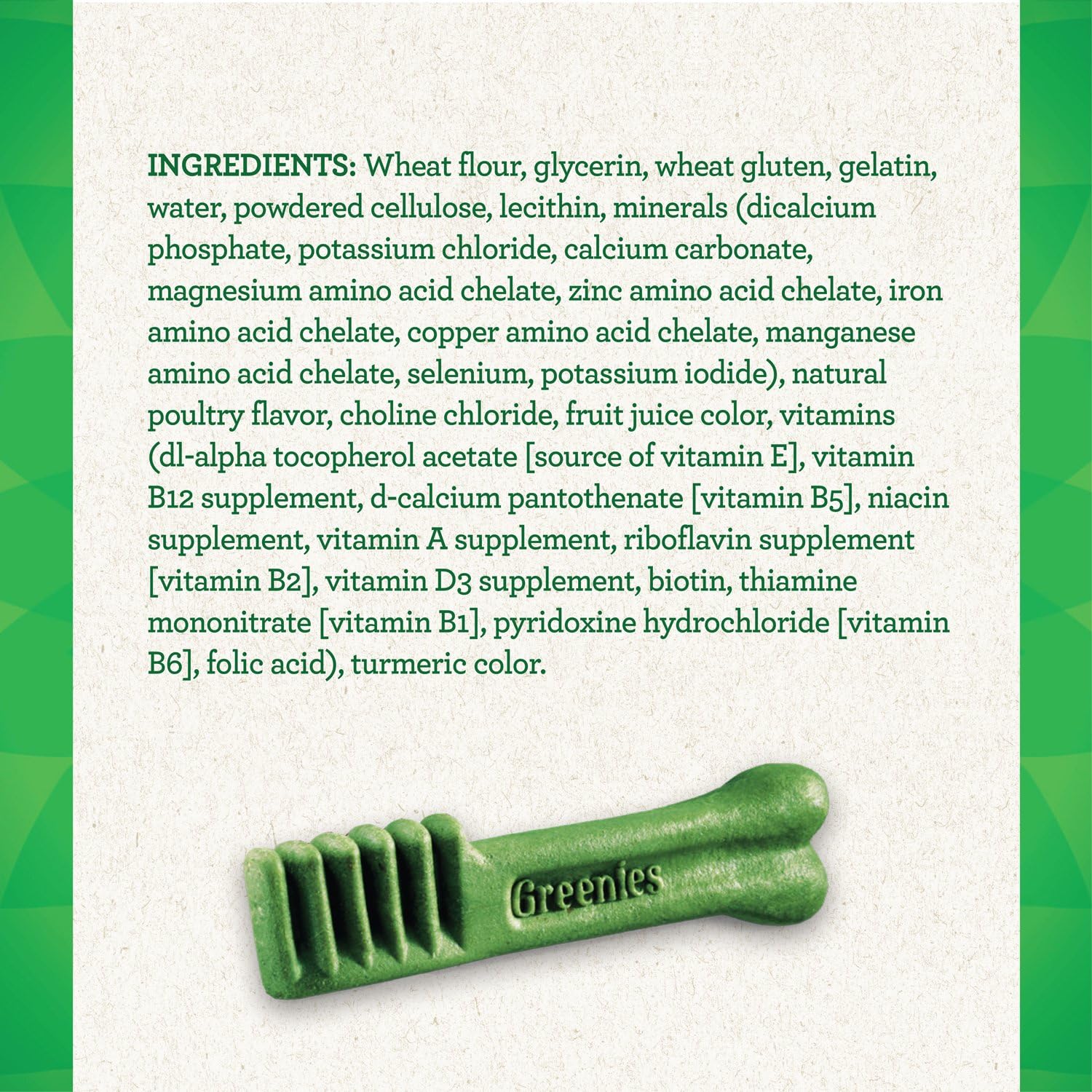Greenies Original Large Natural Dental Care Dog Treats, 6 oz. Pack (4 Treats) : Pet Snack Treats : Pet Supplies