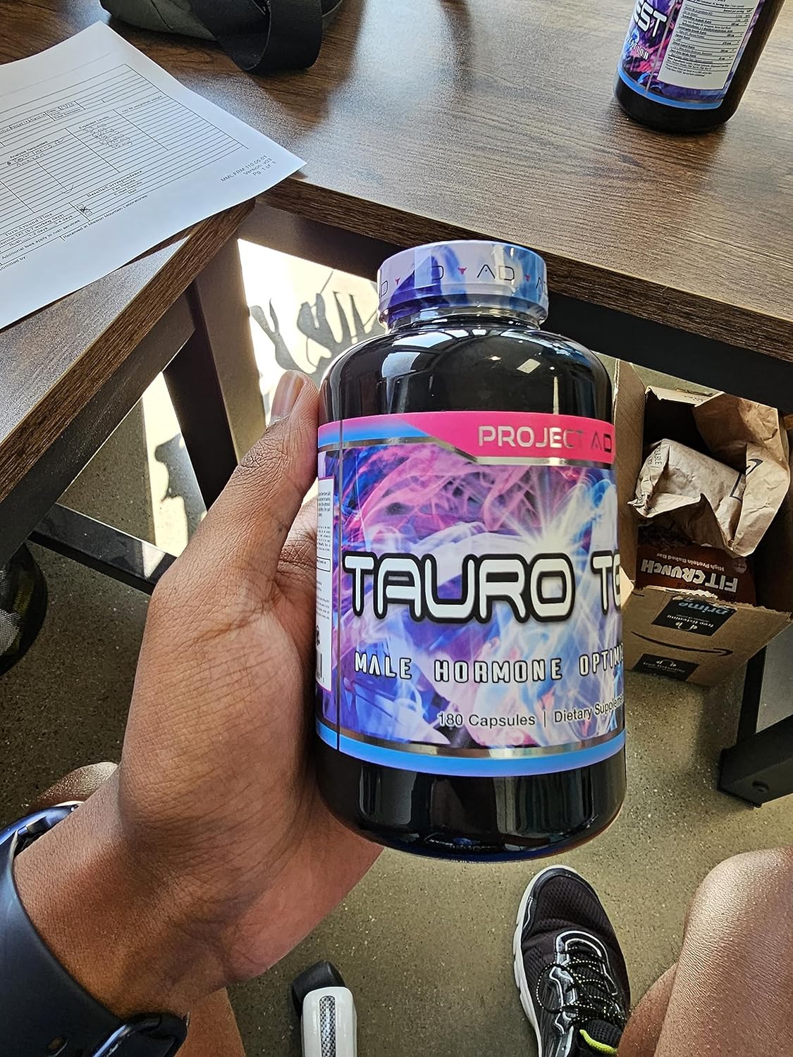 Project AD Tauro Test, Testosterone Support, Conditioning, Increased Muscle Growth and Protein Storage, Hormone Powerhouse (90 Servings) : Health & Household