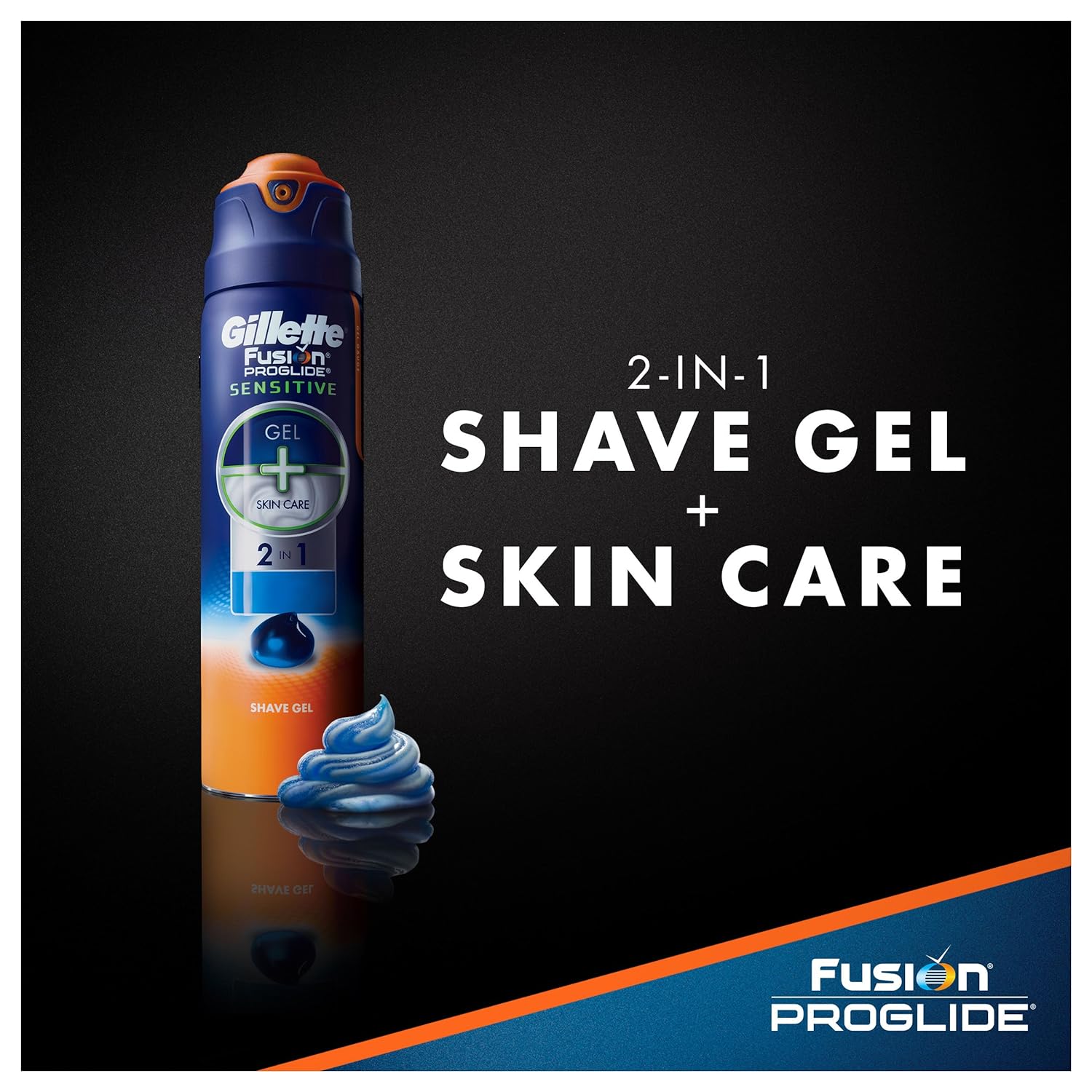 Gillette Fusion ProGlide Sensitive 2 in 1 Shave Gel, Ocean Breeze Ocean Breeze 6 Ounce : Beauty & Personal Care