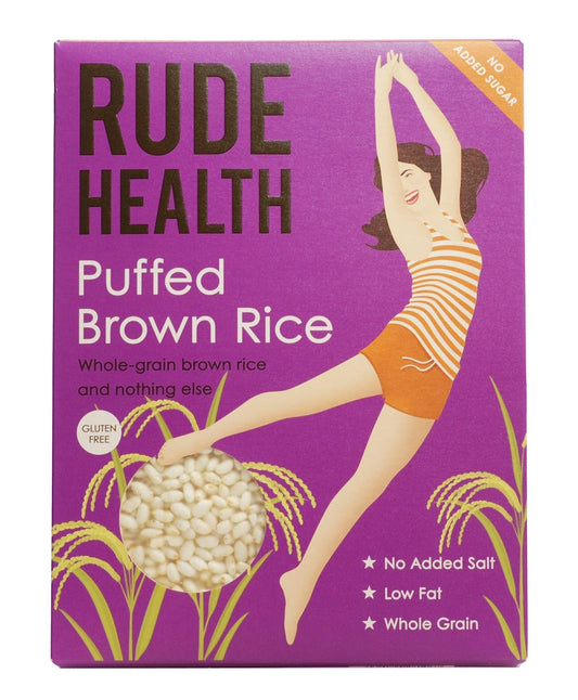 Rude Health - Puffed Brown Rice - 225G: Breakfast Cereals