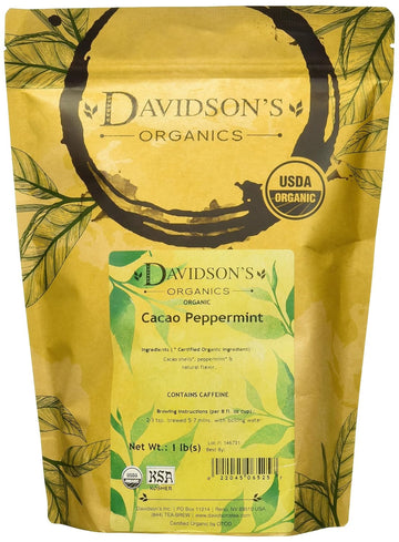 Davidson'S Organics, Cacao Peppermint, Loose Leaf Cacao, 16-Ounce Bag